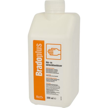 Bradoplus sebészi bemosakodó és bőrfertőtlenítő 500 ml kupakos