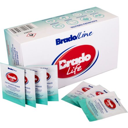Bradolife Fertőtlenítő kendő 100 db