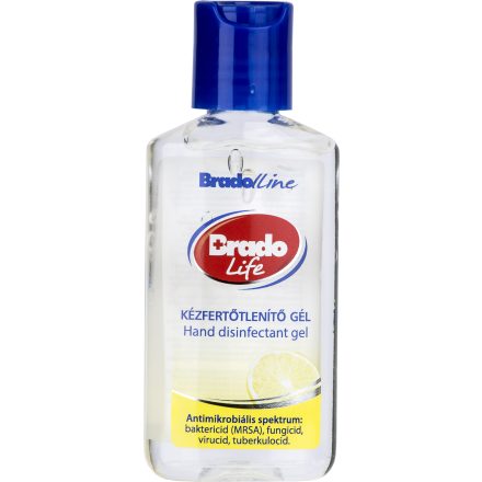 Bradolife kézfertőtlenítő gél Citrom 50 ml