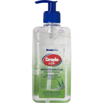 Bradolife kézfertőtlenítő gél Aloe Vera 500ml