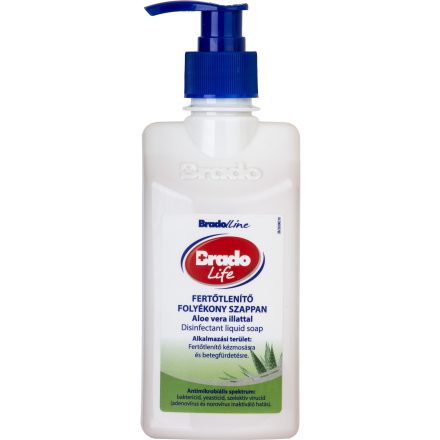 Bradolife fertőtlenítő folyékony szappan, Aloe Vera, 350 ml