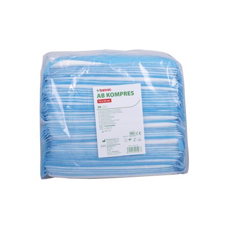 AB KOMPRES Sebpárna, nem steril 15x25cm,  (300 db)