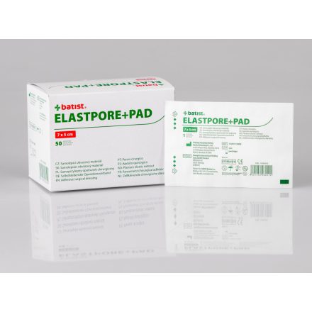 ELASTPORE+PAD  Szigetkötszerl 7x5cm, steril (50 db/dob)