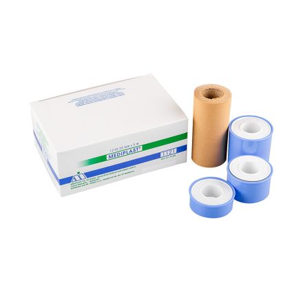 MEDIPLAST Textil tapasz műanyag tekercsben 12,5mm*5m /1111/ (18 db/dob)