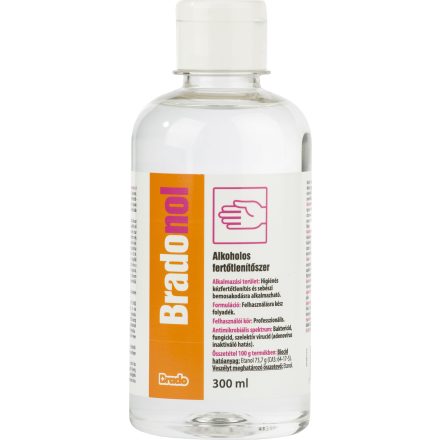 Bradonol alkoholos kézfertőtlenítő szer 300ml kupakos 