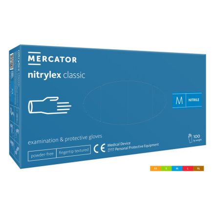 Mercator Nitrylex kék kesztyű - XS