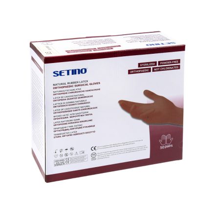 Setino Steril Latex Orthoped Kesztyű Púdermentes