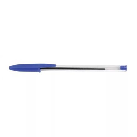 Golyóstoll eldobható kupakos 0,7mm kék 50 db/doboz